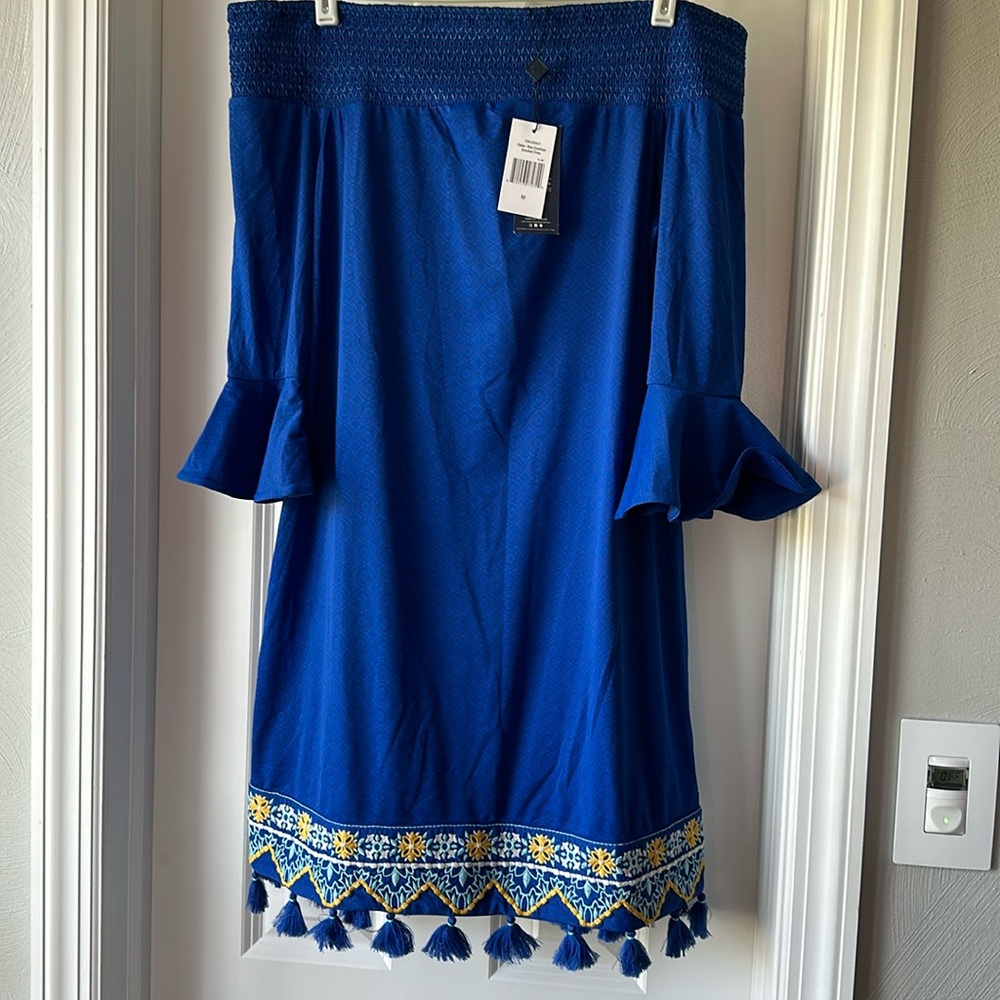 Cabana Life Dallas Smocked Neck Dress - NWT